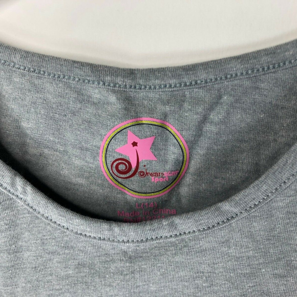 Dream Star Girls Long Sleeve Faux Fur Applique Tee - Picture 6 of 6